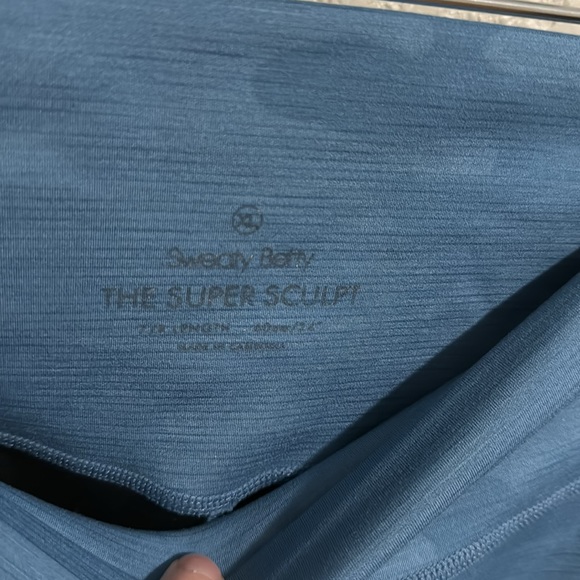 Sweaty Betty The Super Sculpt Blue Camo leggings XL - Picture 6 of 7